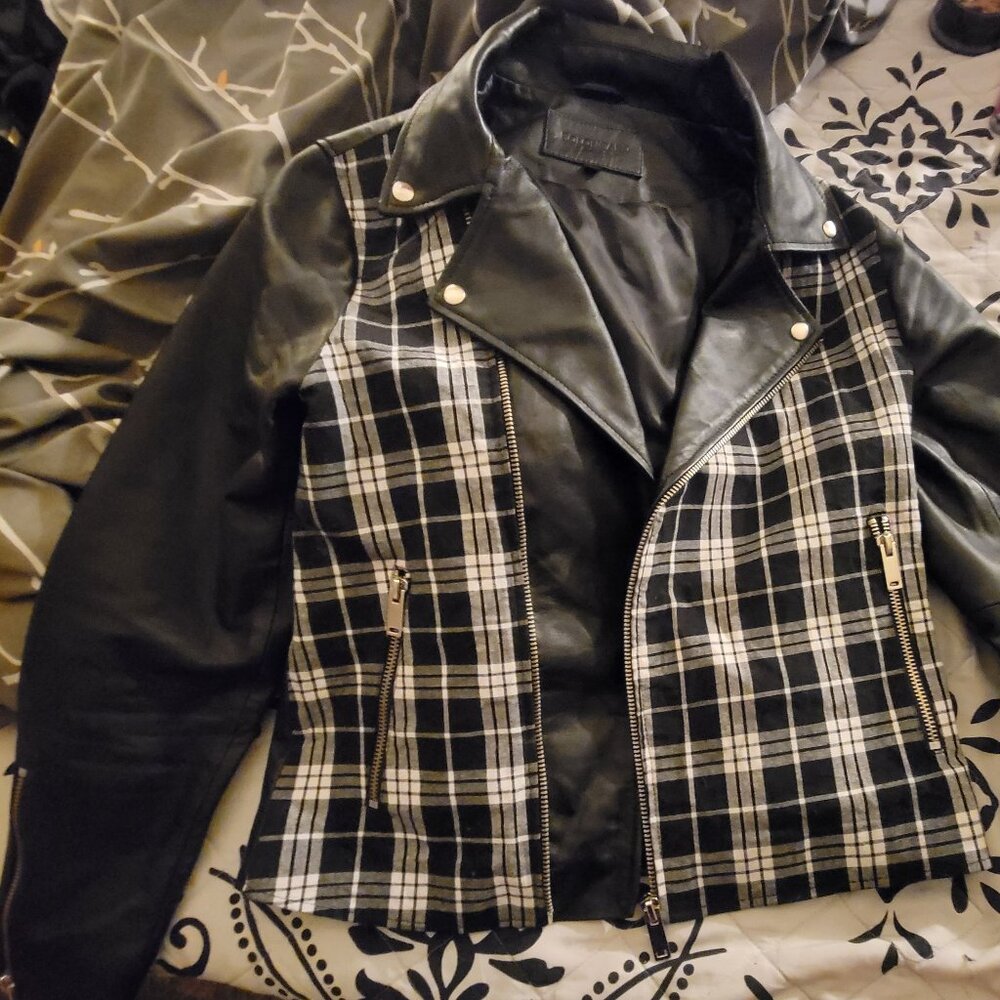 Womens M Bolongaro leather jacket